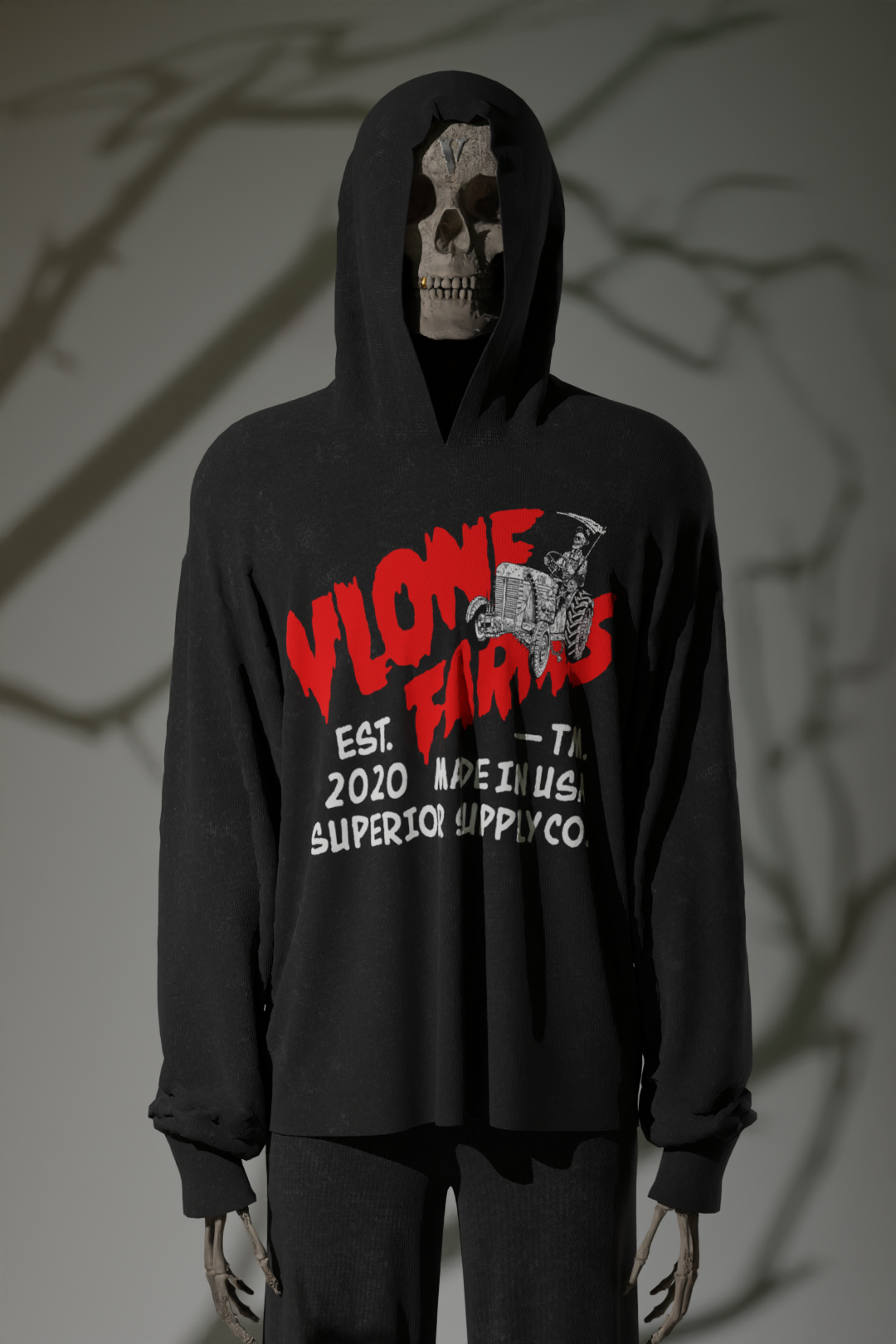 Vlone cut off hoodie sale